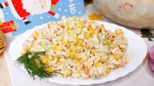 Салат з крабовими паличками на новий рік