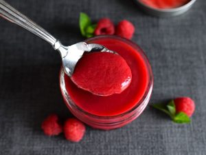 малина перетерта з цукром