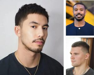 Класичний короткий варіант під овальне чоловіче обличчя