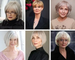 приклади коротких стрижок для жінок 60+