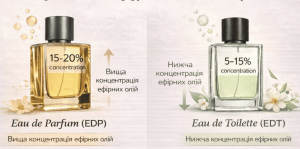 Різниця між парфумами та туалетною водою