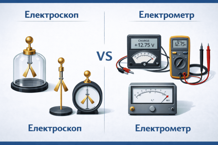 електроскоп електрометр
