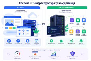 порівняння хостингу і серверу для бізнесу