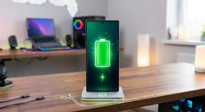 смартфон з повною зарядкою