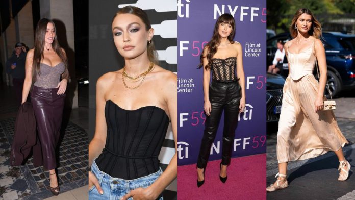 зірки одягнені у вишукані корсети